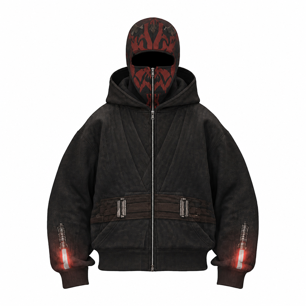 [PRE-ORDER] Galaxy balaclava zip up hoodie